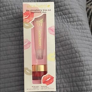 Sara Happ Strawberry Kiss Lip Treatment Duo - Pink. NEW
